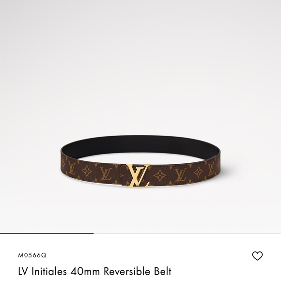 New!! Authentic Louis Vuitton monogram belt with gold LV buckle - Picture 9 of 10